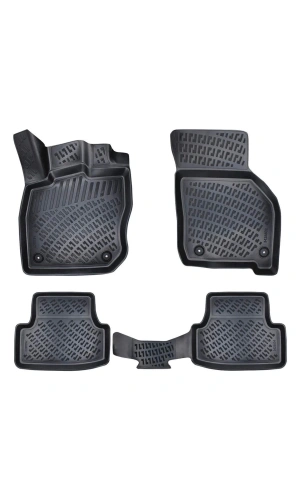 Volkswagen Passat B6 2005-2010 3D Siyah Kokusuz Havuzulu Paspas Takımı