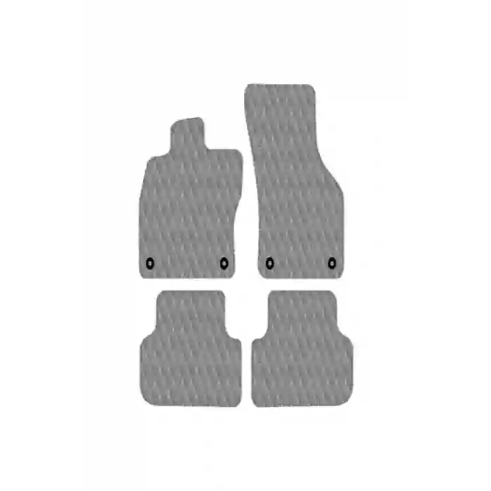 Audi A3 2020+ Uyumlu Gri Dikişli Gri Deri Paspas