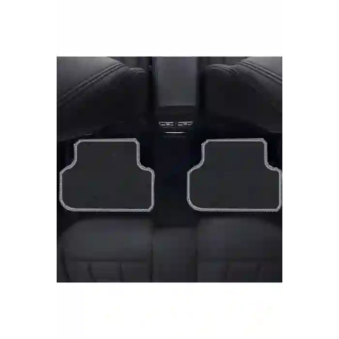BMW F 10 2010 - 2013   Siyah Halı Gri Kenar Petek Topuk