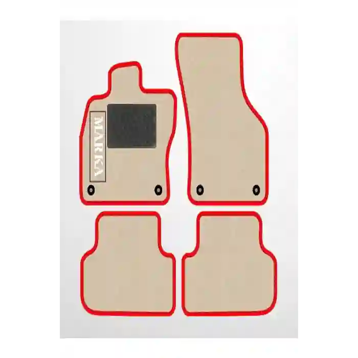 Cıtroen c-elysee  Bej Halı Kırmızı Kenar  Petek Topuk