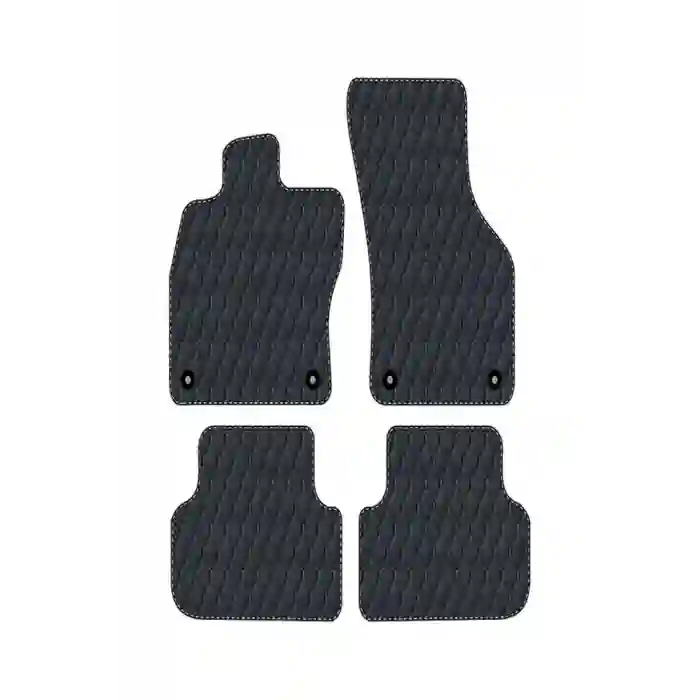 CİTROEN c4-picasso-06-13-tkm Uyumlu Siyah Dikişli Siyah Deri Paspas