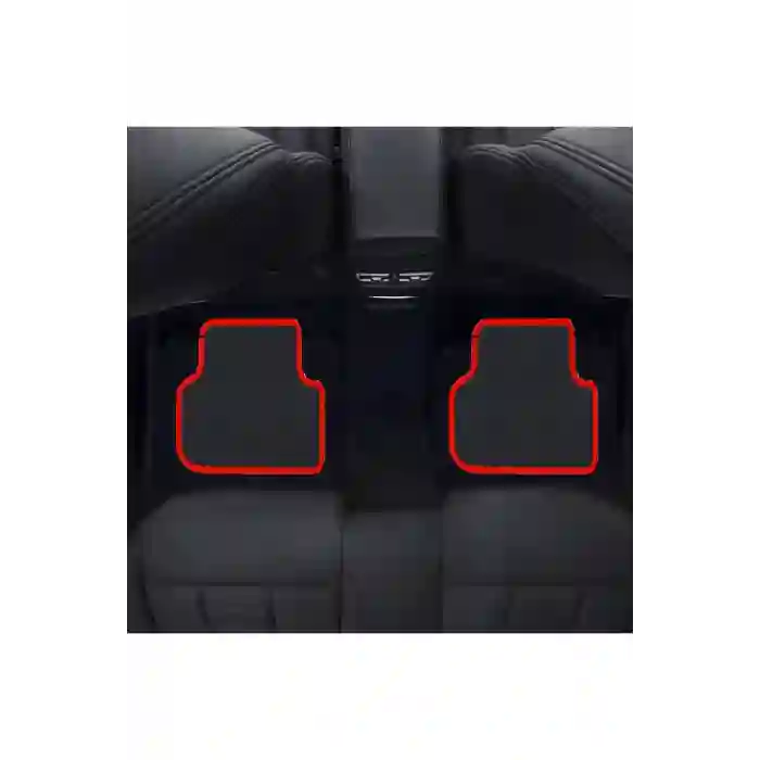 Seat Leon 1P 2006-2012 Kırmızı Halı Siyah Kenar Petek Topuk