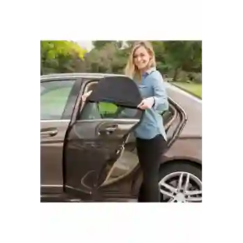 Renault Clio 2 Hb 1998-2004 Uyumlu 2 Adet Oto Yan Cam Güneşliği, Arka Cam Güneşliği/perde