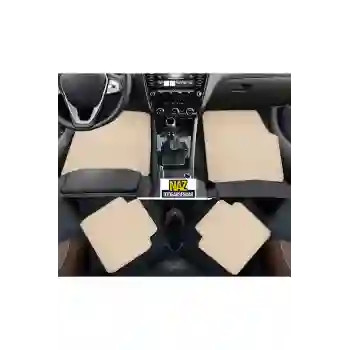 FORD ECOSPORT 2016 + Uyumlu Bej Dikişli Bej Deri Paspas