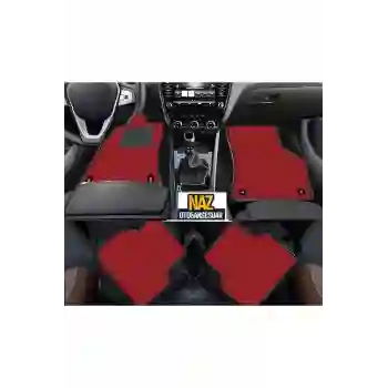 FORD ECOSPORT 2016 +  Kırmızı Halı Siyah Kenar Petek Topuk