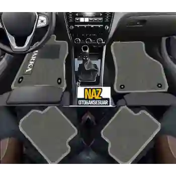 BMW 2 SERİSİ F22 2014 - 2021 Gri Halı Gri Kenar Petek Topuk