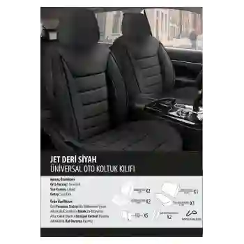 Jaguar Xf Koltuk Kılıfı Jet Deri Siyah
