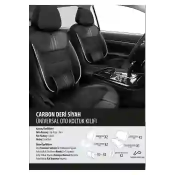 Mazda Cx-5 Koltuk Kılıfı Carbon Deri Siyah
