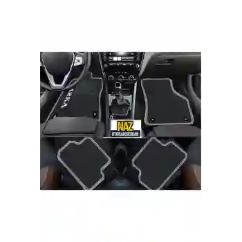 Seat Leon 1P 2006-2012  Siyah Halı Gri Kenar Petek Topuk