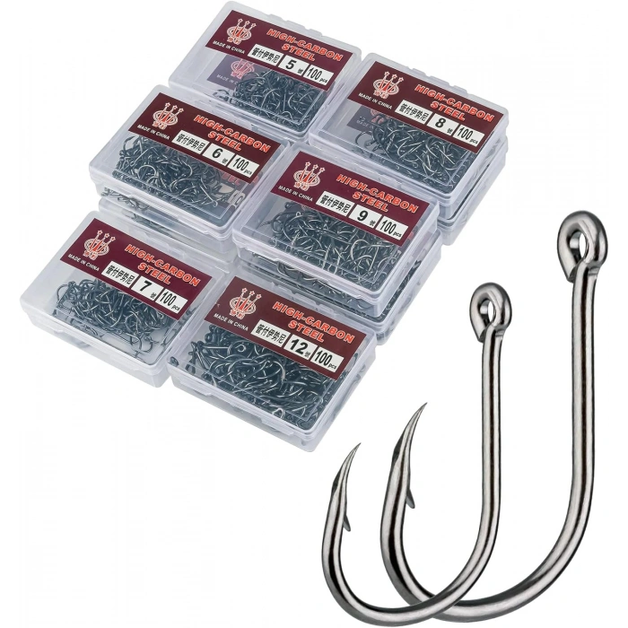 Olta Kancası Karbon Çelik Keskin Kanca 11 NO DELİKLİ 100PCS