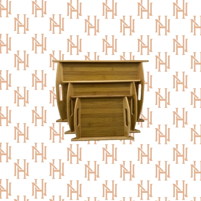 1643*1644*1400 3LÜ BAMBU TEPSİ*12