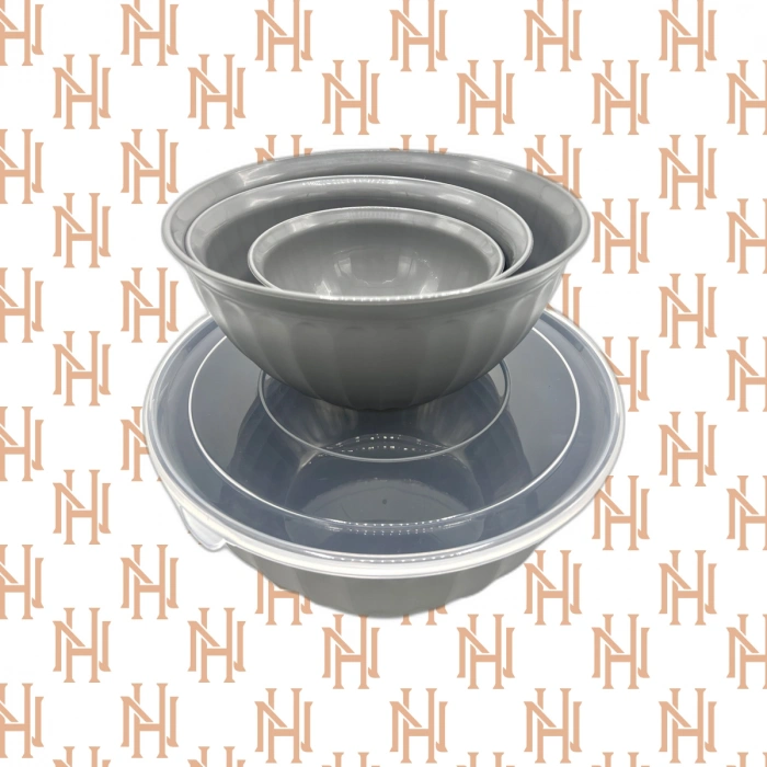 4 BOY KAPAKLI KARIŞTIRMA KASESİ*8