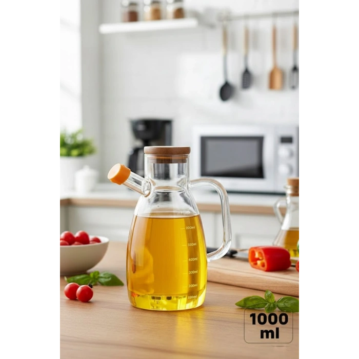 1000ML BAMBU KAPAK YAĞDANLIK*24