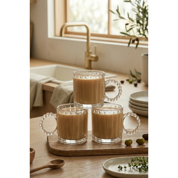 3LÜ BONCUKLU BARDAK*24