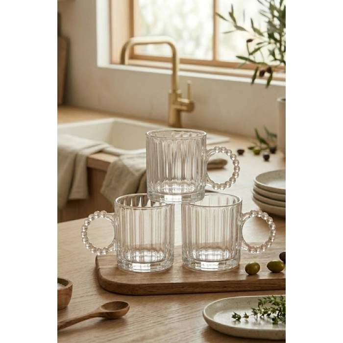 3LÜ BONCUKLU BARDAK*24