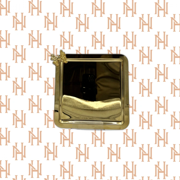 MİNİ GOLD KELEBEKLİ TEPSİ*100