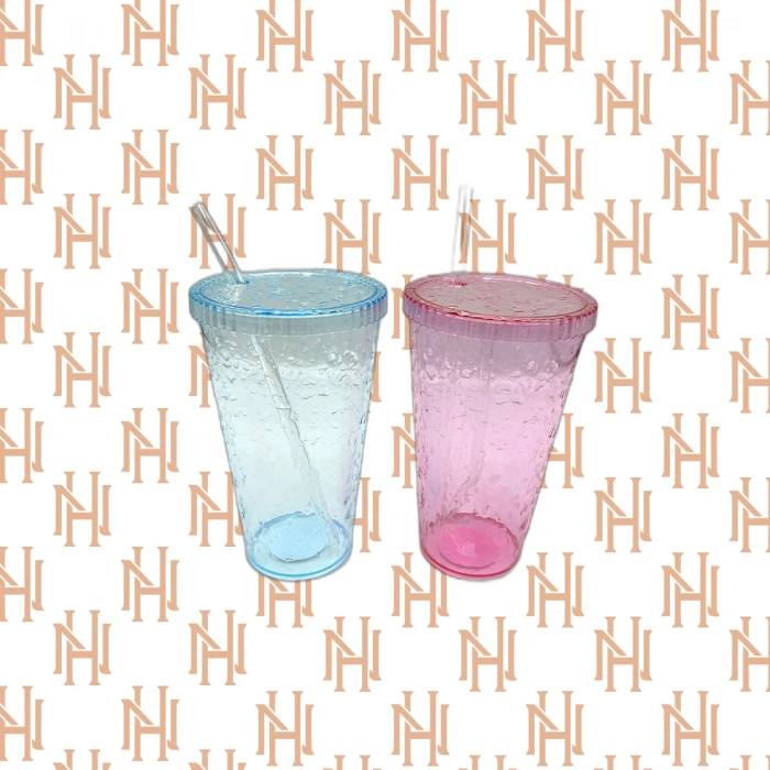 NHM-RENKLİ MİKA PİPETLİ BARDAK*64