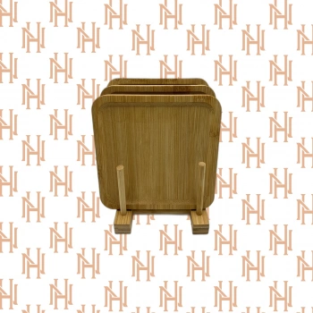 1798 3LÜ KARE TATLI TABAK BAMBU*36