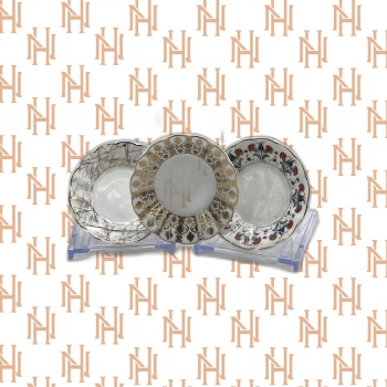 6 ADET PORSELEN ÇAY TABAĞI*12*12