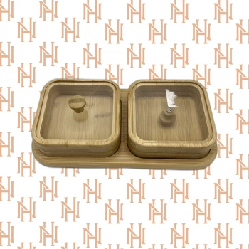 PBT-687 2 Lİ KAPAKLI KARE ÇEREZLİK*36