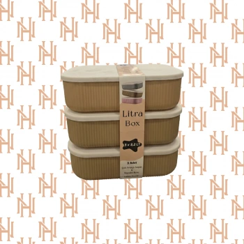 LİTRA 3 LÜ 3,2 LT SAKLAMA KABI*9