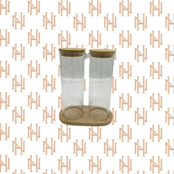 MDS-1100 BAMBU KAPAKLI 2Lİ YAĞDANLIK 400 ML*24