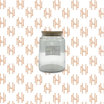 MMZ-9003 0,8 LT BAMBU KAPAKLI CAM KAVANOZ*24