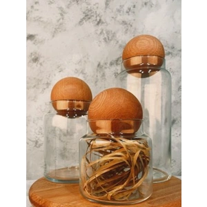 13294-13298- 3 LÜ TOP KAPAKLI KAVANOZ SETİ*12