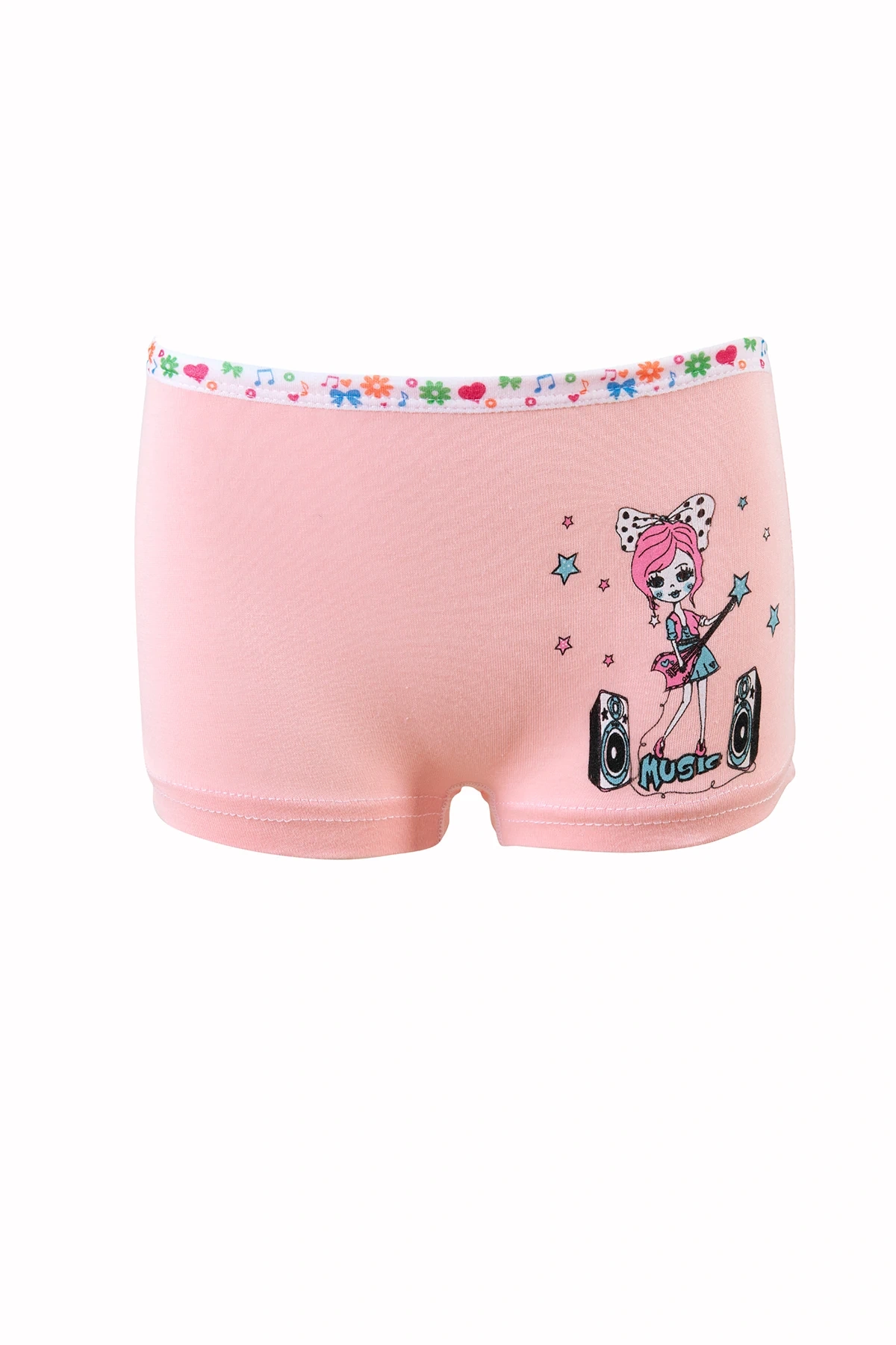 TKC0181 Tutku Kız Elastan Baskılı Şort