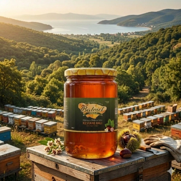 Kestane Balı 850 gr x 2 Adet Erdek Kapıdağ Ballıpınar Köyüden