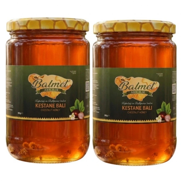 Kestane Balı 850 gr x 2 Adet Erdek Kapıdağ Ballıpınar Köyüden