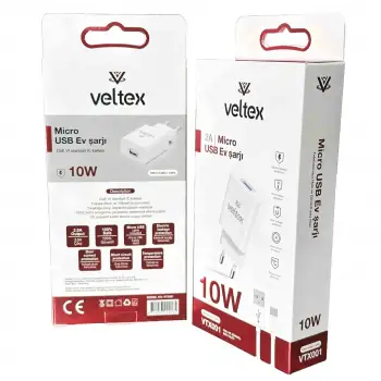 10W 2A (Micro) Şarj Aleti Veltex VTX001