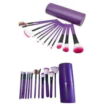 12 Parça Profesyonel Makyaj Fırçası Far Fırçası Allık Fırçası Yumuşak Kıllı