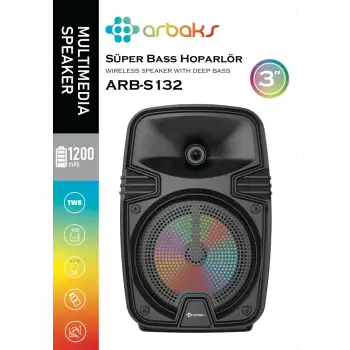 17 CM Bluetooth Super Bass Höparlör Arbaks ARBS132