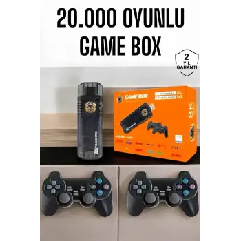 20.000 Oyunlu Premium Model Oyun Konsolu 8k Android Tv HD Game Stick