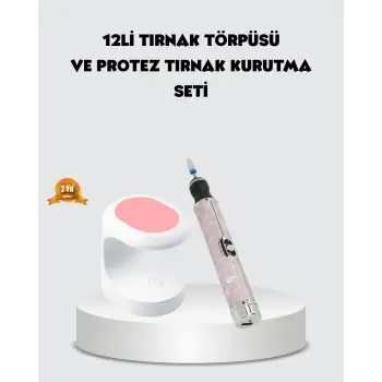 20.000 RPM Tırnak Matkabı + Mini LED Oje Kurutma Cihazı Seti
