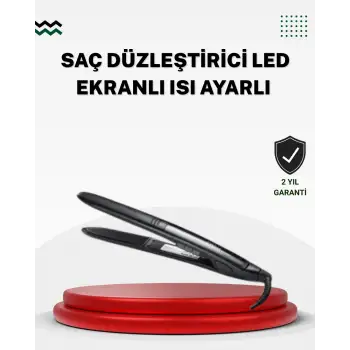 2025 Seri Profesyonel Isı Ayarlı Titanyum Kaplama Saç Düzleştirici Dijital Ekranlı