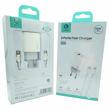 20W PD Çift Girişli Şarj Seti Type-C To Lighning DVIP N35