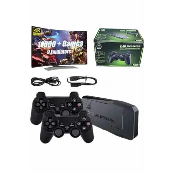 2.4g Uyumlu Kablosuz Çift Kol Atari Retro 20000 Oyun Game Stick
