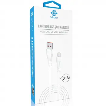 3.1A iphone Şarj Kablosu Arbaks ARB-52