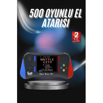 3.5 İnç 500ü 1 Arada Klasik Oyun Konsolu Nostalji Oyunlu Atari