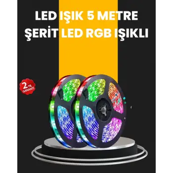 5 Metre Kumandalı Su Geçirmez Şerit LED