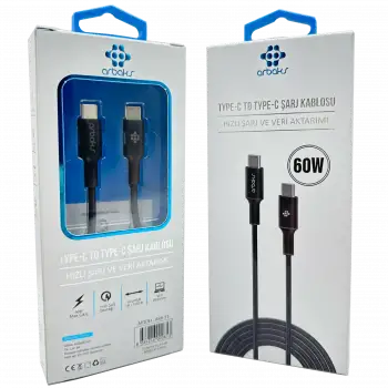 60W PD TYPE-C TYPE-C Şarj Kablosu Arbaks ARB-53