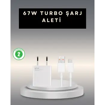 67 Watt Type C Şarj Adaptörü  Poco X3 X4 X5 Pro Uyumlu