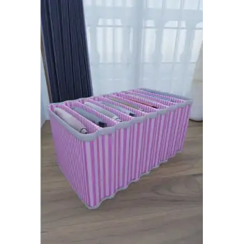 8 Bölmeli Dolap ve Çekmece Içi Düzenleyici Akordiyon Organizer L-00517 (3 Adet)