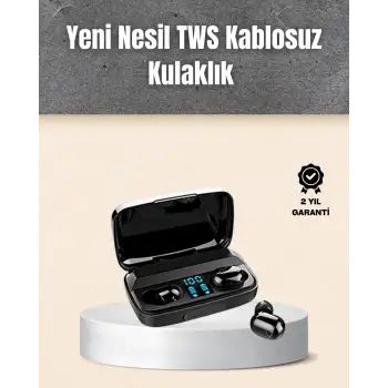A10s TWS Ergonomik Bluetooth Kulaklık Uzun Pil Ömürlü