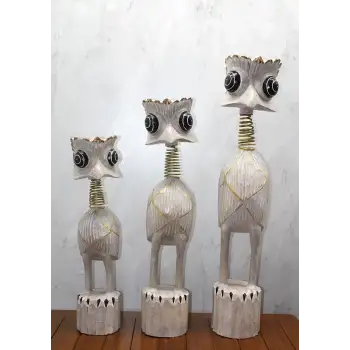 Ahşap 3lü Deve Kuşu Seti 90 Cm Trendy:7