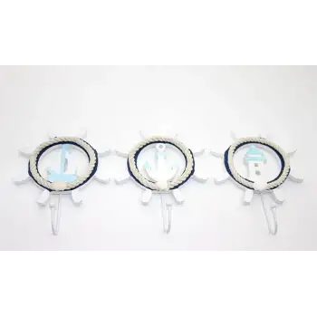 Ahşap Marin Dümenli Askılık Alk2476