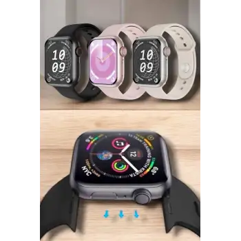 Akıllı Saat Adım Sayar, Kalp Atışı İzleme Dokunmatik Bluetooth Bağlantılı