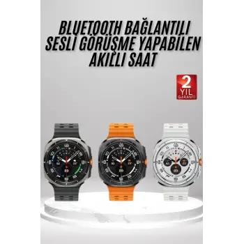 Akıllı Saat Amoled Ekran Bluetooth Bağlantılı Sağlık Takibi GPS Uyumlu